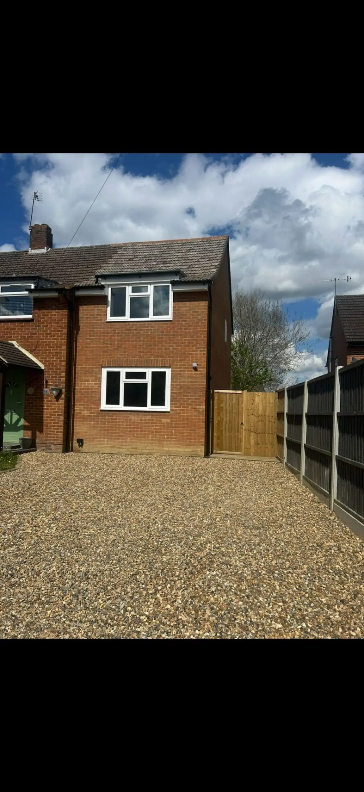 Gravel driveway with extension project by Burton Builds